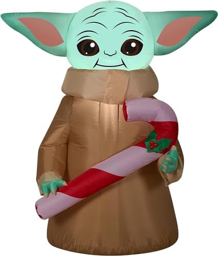Inflable Yoda bebé con luces LED enchufable 42pulg