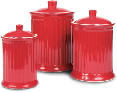 Set 3 Recipientes 88oz Color Rojo