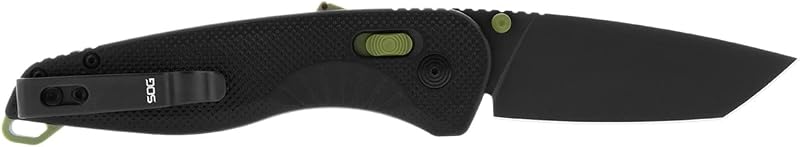 Cuchillo plegable bolsillo hoja D2 bloqueo ambidiestro negro