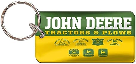 Llavero vintage rectángulo John Deere