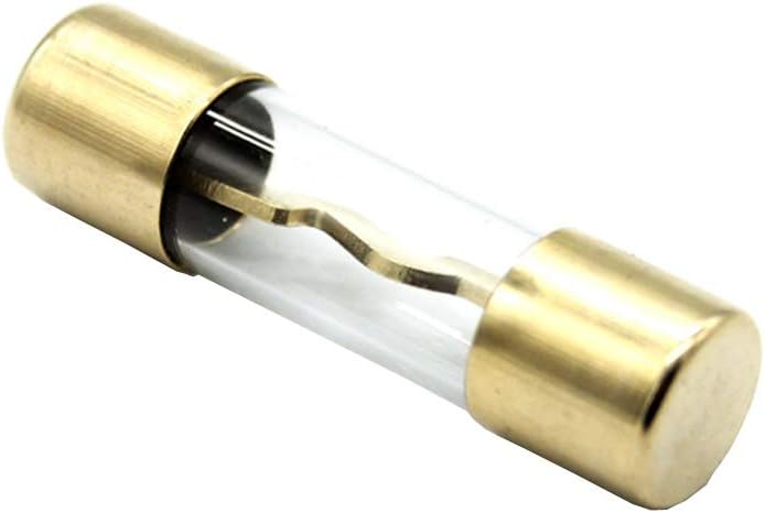 Fusible coche 5x100A tubo vidrio chapado oro