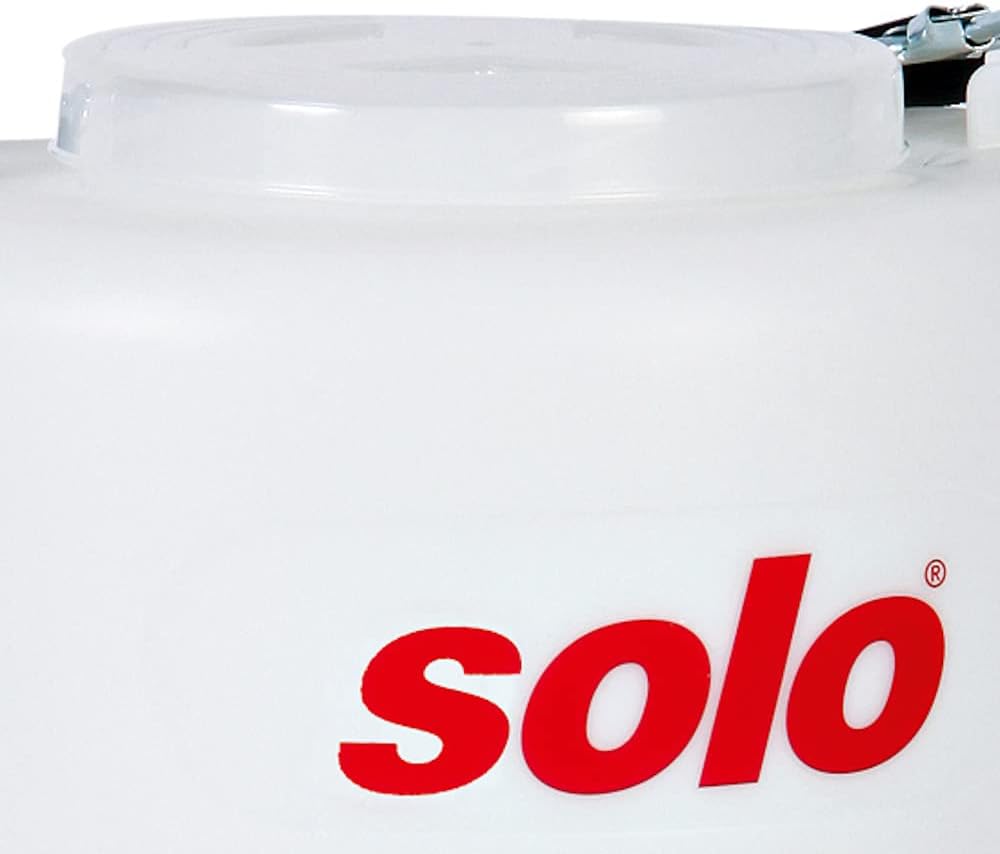 Esparcidor portátil 20lb correa hombro blanco