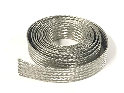 Cable AC/DC cobre estañado trenzado plano 1" 20pies