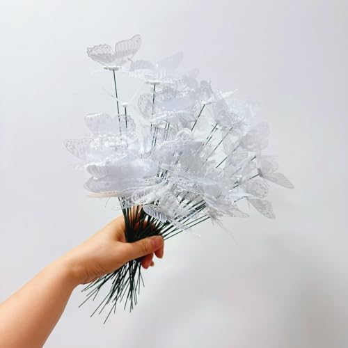 Decoración mariposas 3D PVC 10pulg para jardín pared