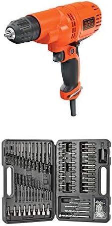 Taladro 5.5A 3/8pulg con 109 Pzas BDA91109
