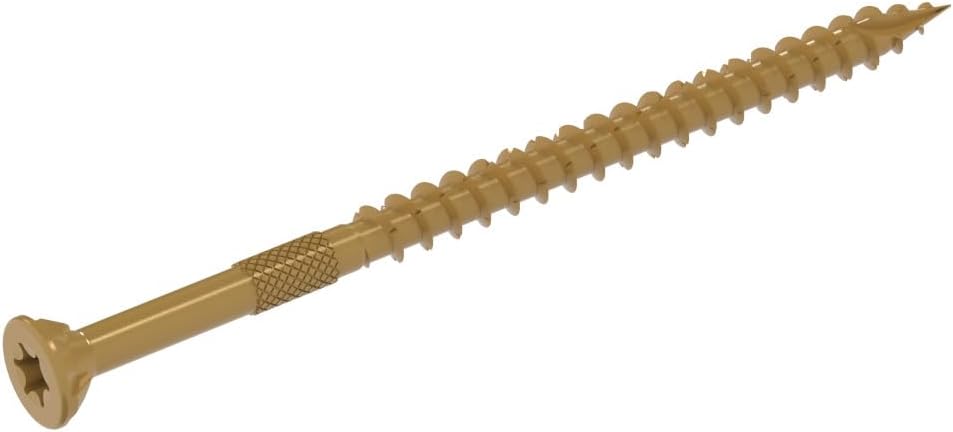 Tornillos madera nano revestidos bronceado 1lb
