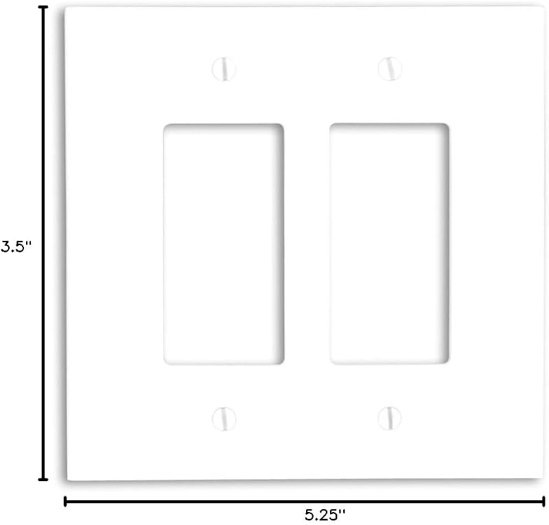 Placa GFCI pared termoestable color blanco