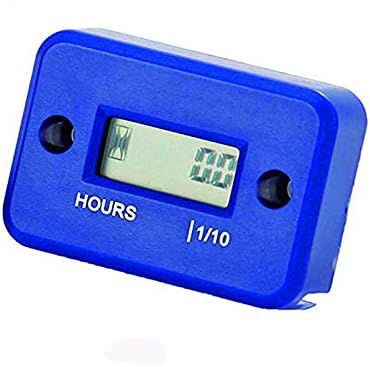 Medidor horas inductivo LCD impermeable para motocicleta