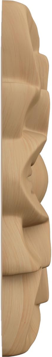 Roseta cuadrada primaveral 5x5x3/4 pulg aliso