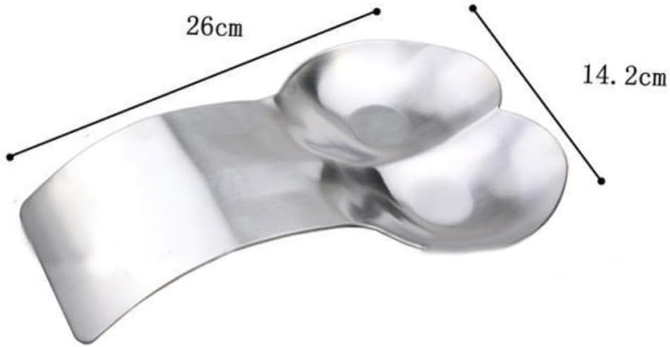 Bandeja acero inox con soporte cuchara doble para cocina