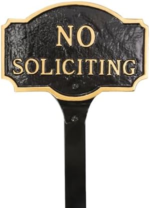 Placa metal fundido letrero no solicitar para negocios