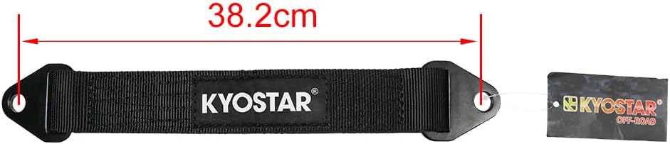 Correa limite 15" cuádruple 10000lb negro pack 2