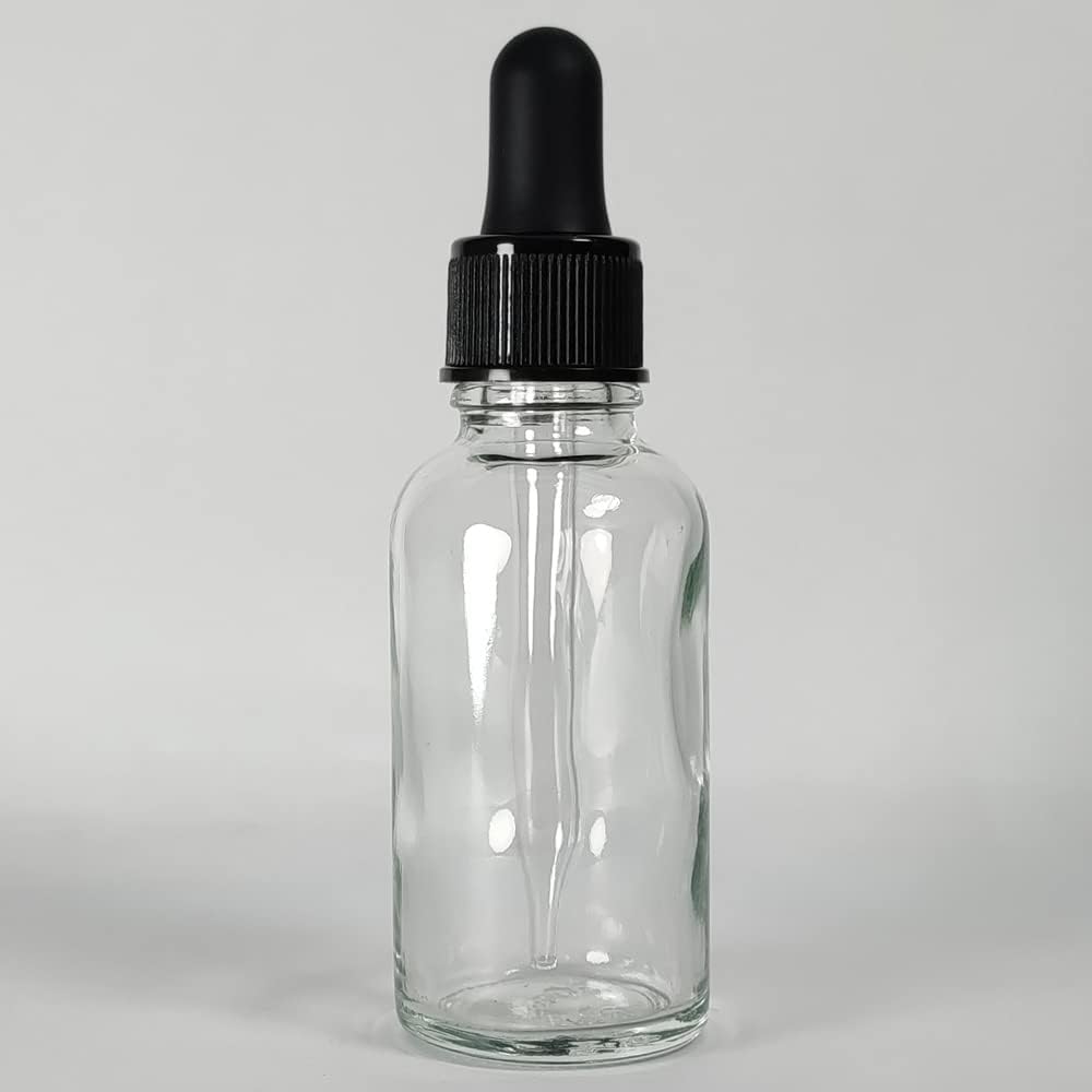Botella vidrio con cuentagotas 1oz para laboratorio y perfume
