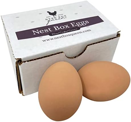 Huevos cerámica marrón set 2