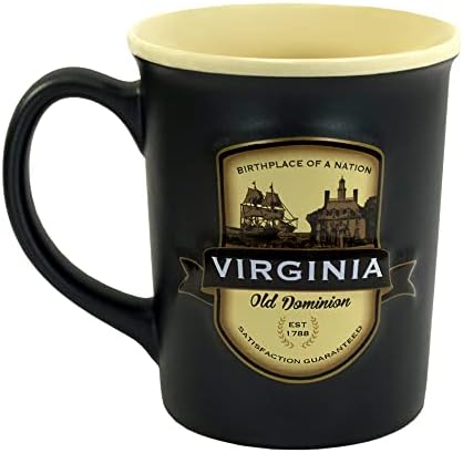 Taza 18oz con emblema Virginia color negro