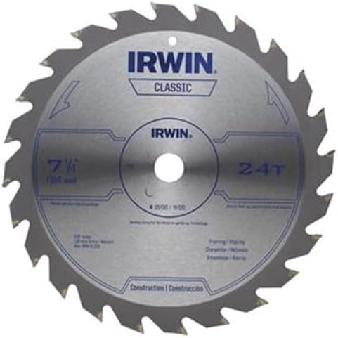 Hoja sierra circular acero 7 1/4 pulg 24T