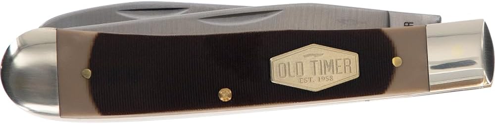 Navaja plegable acero inox 7.4" clip mango aserrado