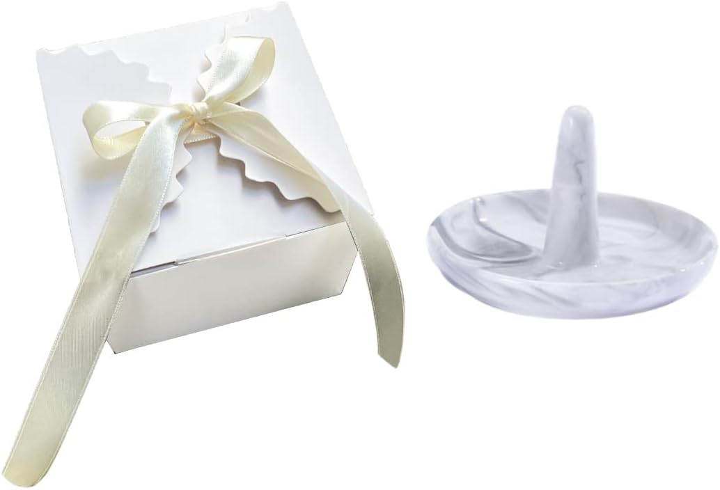 Bandeja porcelana soporte anillos joyas 10cm regalo boda