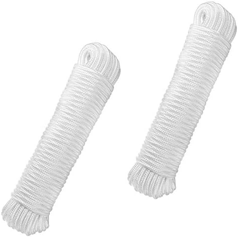 Cuerda bandera multiusos trenzada diamante 80ft poliéster 1/4pulg