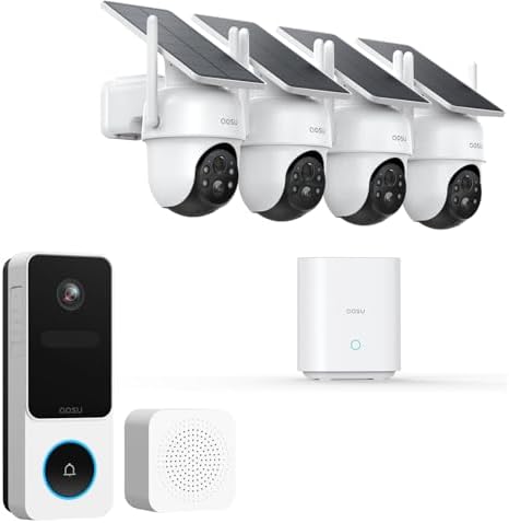 Cámaras seguridad exterior kit 4 inalámbrico