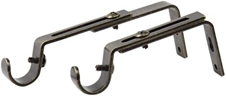 2 Pzas Soporte Ajustable 3/4 4-5 a 1/2 Latón Antiguo