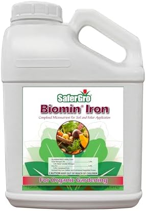 Fertilizante líquido hierro orgánico para deficiencia 1gal