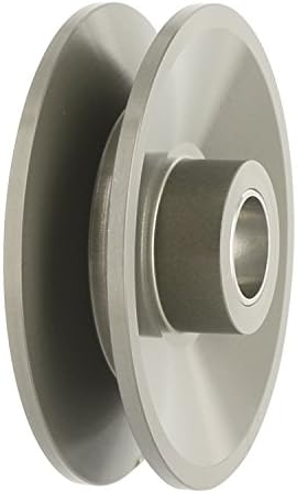 Polea aluminio anodizado 0.591" 3/8x2.80 OD ranura profunda