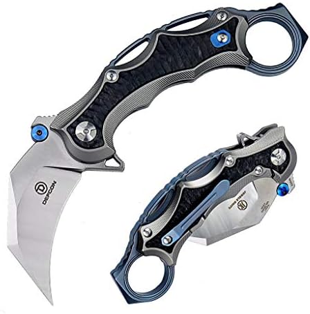Cuchillo táctico plegable S35VN titanio bolsillo