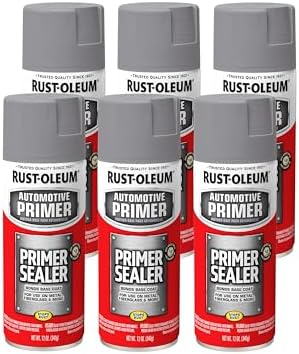 Spray sellador imprimación automotriz 12oz gris 6 Pzas