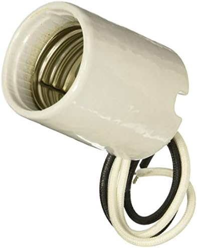 Portalámparas incandescente base mogul 1500W cuerpo blanco