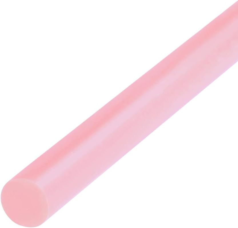 12 Pzas Mini Barras Pegamento Caliente Rosa 0.276x3.937"