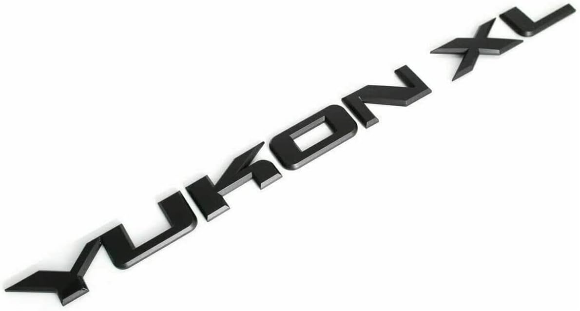 2 Emblemas Placa Puerta Elevadora SUV Yukon Negro