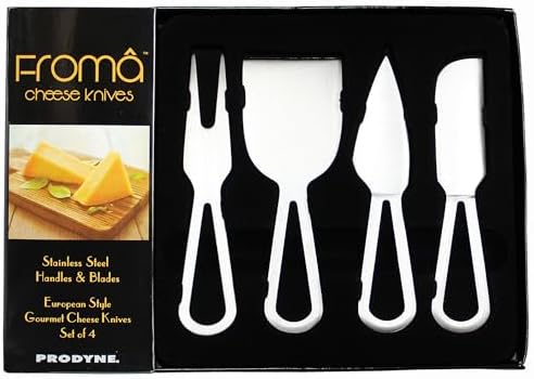 Set 4 Cuchillos Queso Acero Inox