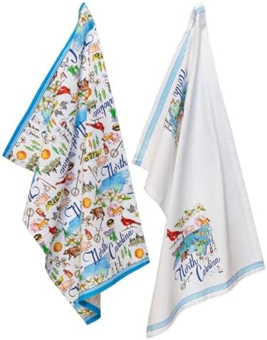 Set 2 paños cocina algodón reutilizables 28x18pulg