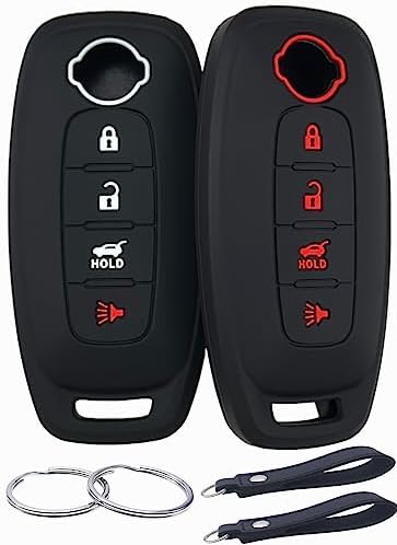 Funda silicona llavero comp Nissan 2023-26 4 botones negro