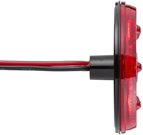 Luz LED ovalada perfil delgado roja parada giro