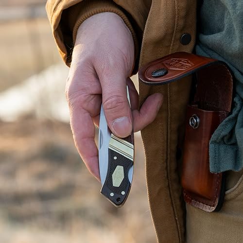 Cuchillo plegable 7.7pulg acero inox mango madera