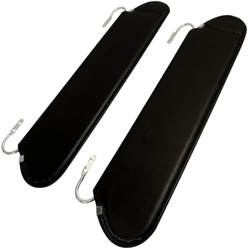 Set visera solar izq y der negro soportes extensibles