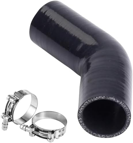 Acoplador codo 45 grados manguera silicona 4 capas reforzada