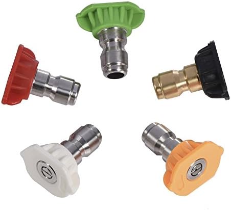 Set 5 boquillas pulverización lavadora 1/4" 4.0 GPM