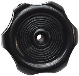 Pomo ventana plástico 2.25pulg eje 1pulg negro interiores