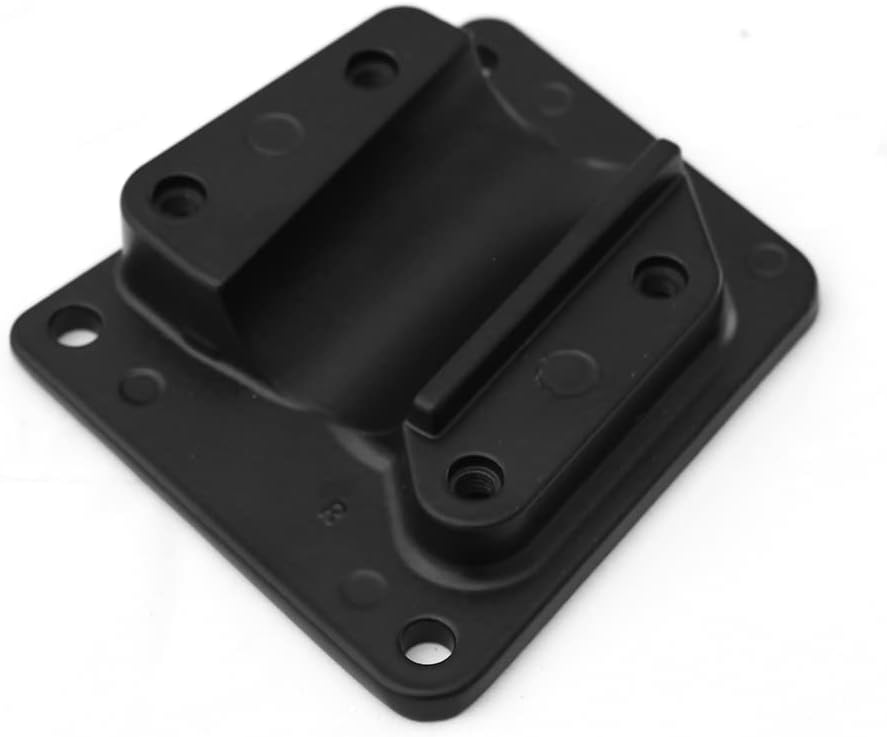 Placa soporte brazo espejo puerta Peterbilt aluminio negro