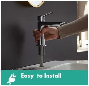 Grifo lavabo baño 1 agujero 1.2 GPM cromado