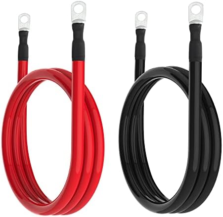 Cable batería 6 AWG 3 pies para auto solar marino