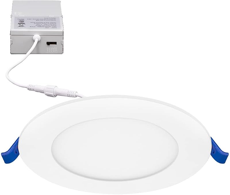 Lámpara LED empotrable 4" 650lm 5 CCT 12 Pzas regulable IC