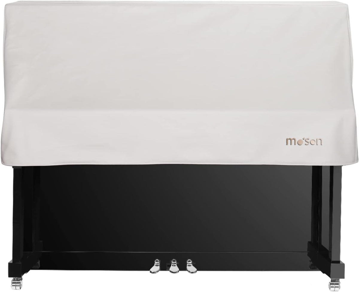Funda teclado piano vertical antipolvo blanco