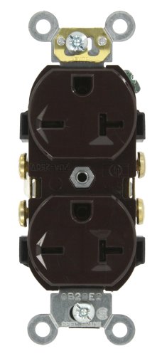 Receptáculo dúplex 20A 250V puesta a tierra automática