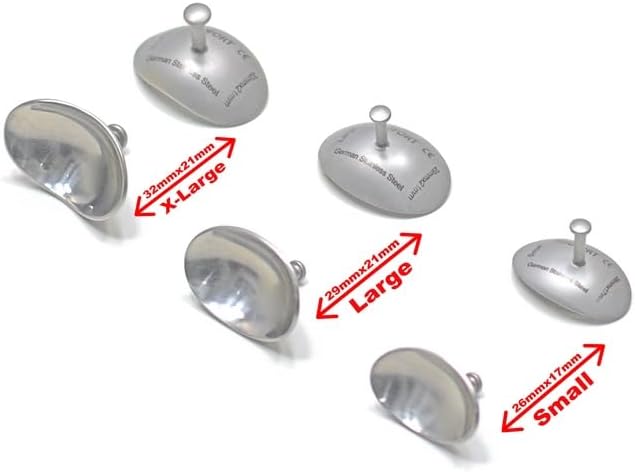 Protector ojo acero inox set 3 pzas 1.024x0.669pulg