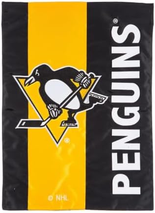 Bandera jardín NHL Penguins 12.5x18" doble cara