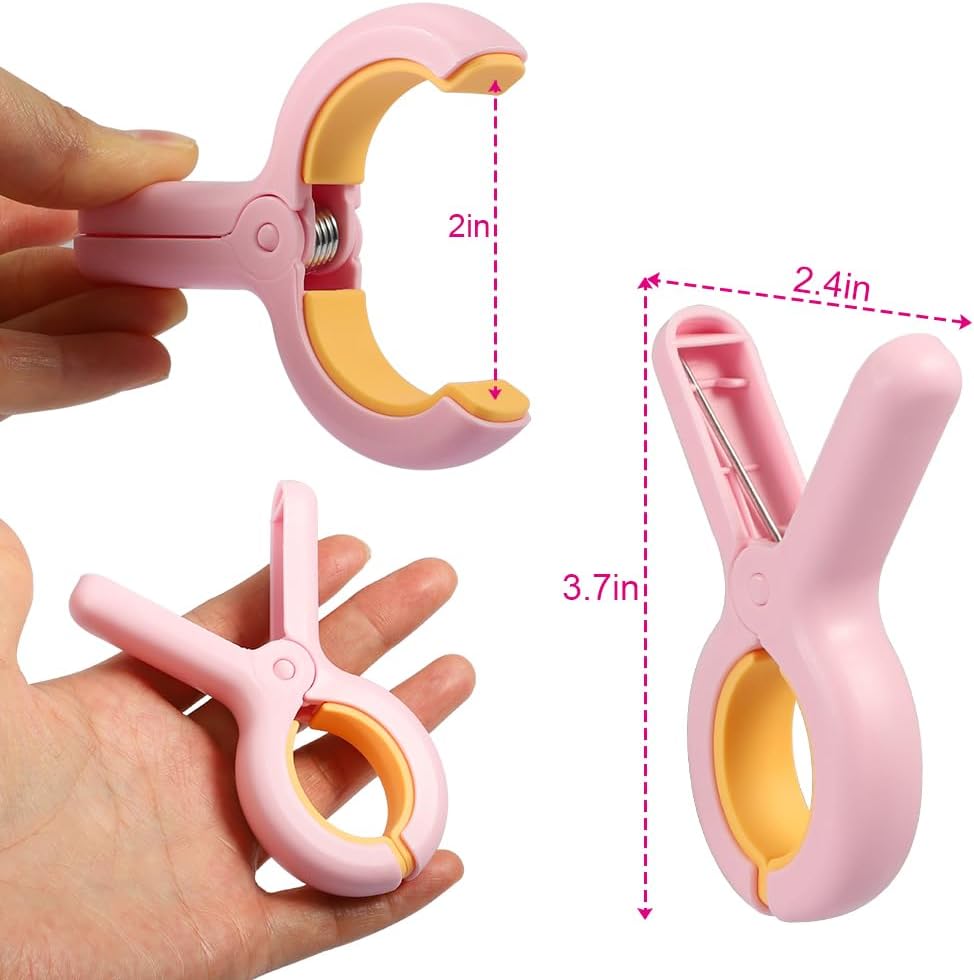 Clips para sillas playa 4 pzas rosa brillante soporte agarre fuerte